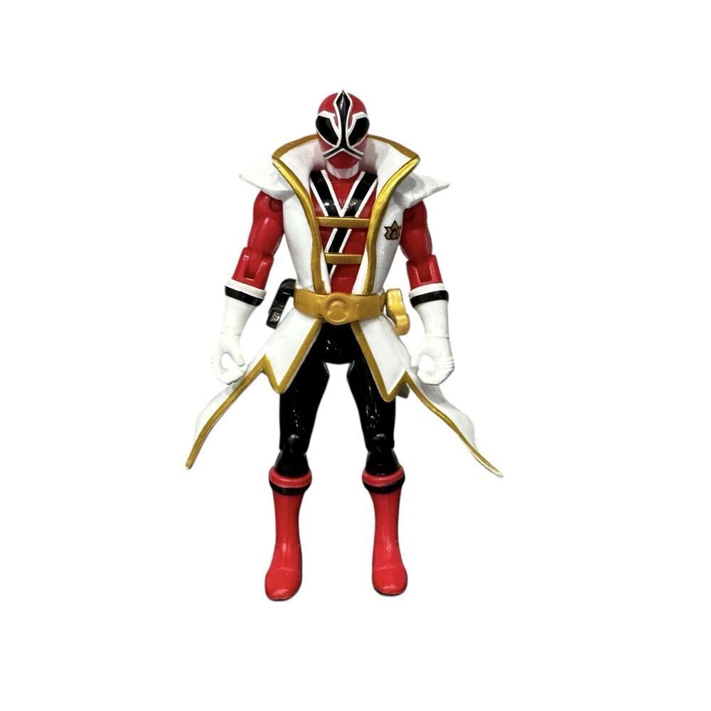 Power Rangers Super Samurai Red Ranger Fire 4.5" Action Figure Bandai 2011